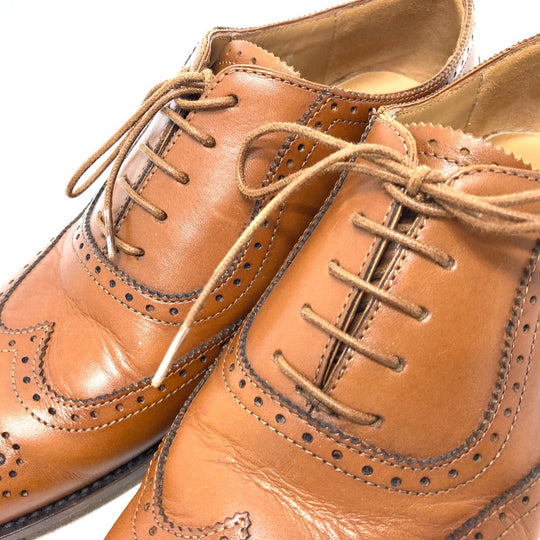 RALPH LAUREN loafers leather Brown Dress Chip Women 37 1|2 (M) Used Authentic