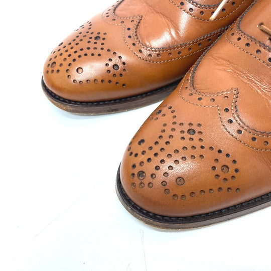 RALPH LAUREN loafers leather Brown Dress Chip Women 37 1|2 (M) Used Authentic