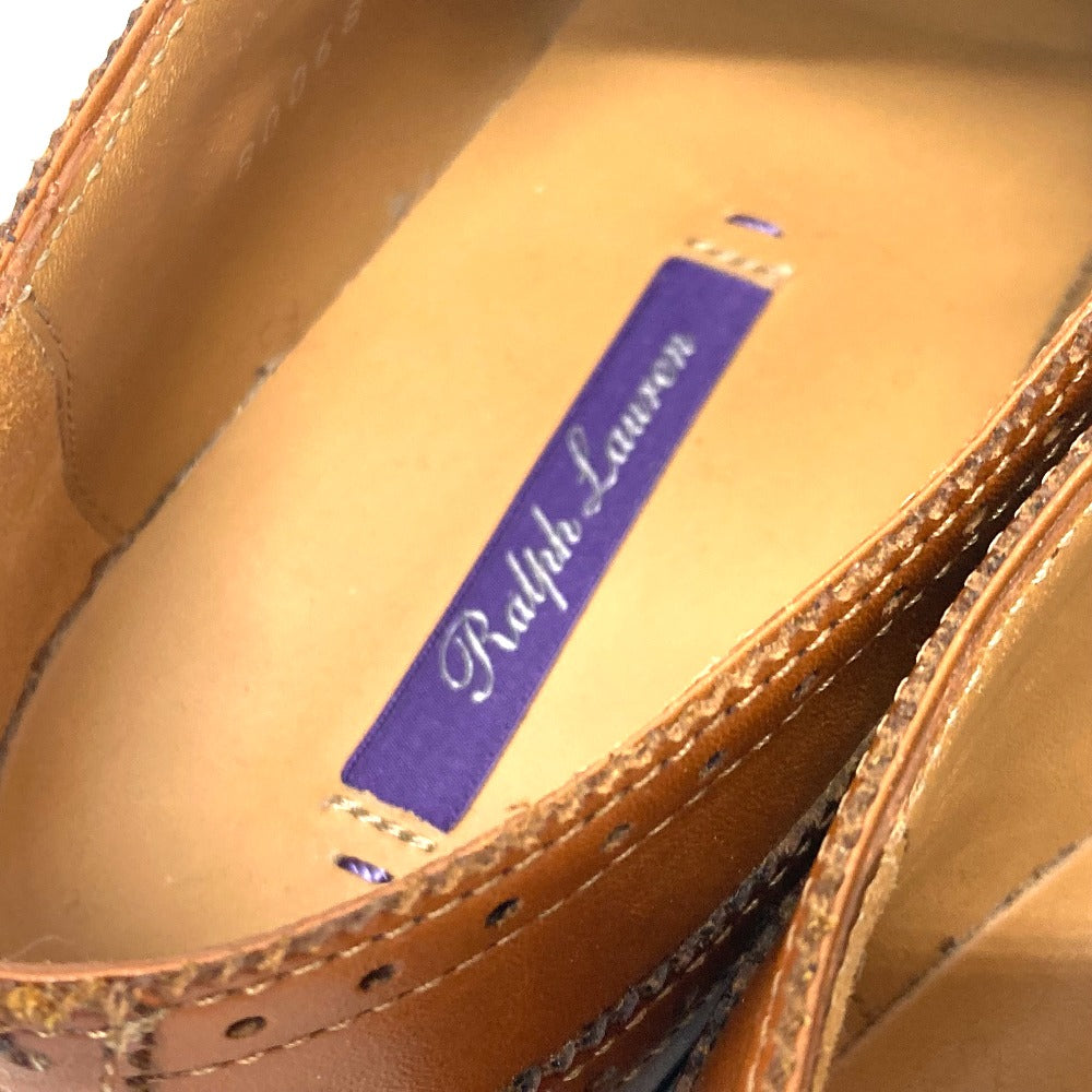 RALPH LAUREN loafers leather Brown Dress Chip Women 37 1|2 (M) Used Authentic