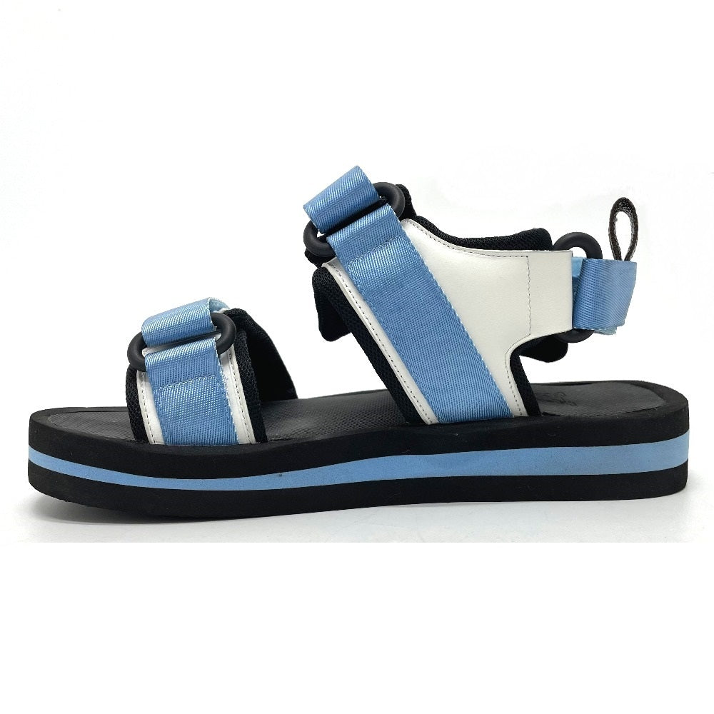 LOUIS VUITTON Sandals 1A8GK0 Nylon, Mixed Materials blue Loco Velcro Arcade Line Women 37 Used Authentic