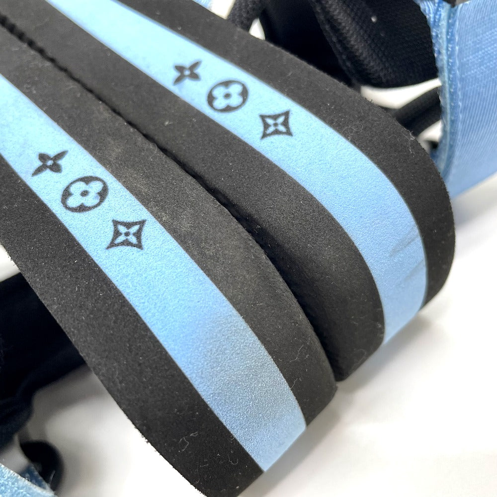LOUIS VUITTON Sandals 1A8GK0 Nylon, Mixed Materials blue Loco Velcro Arcade Line Women 37 Used Authentic