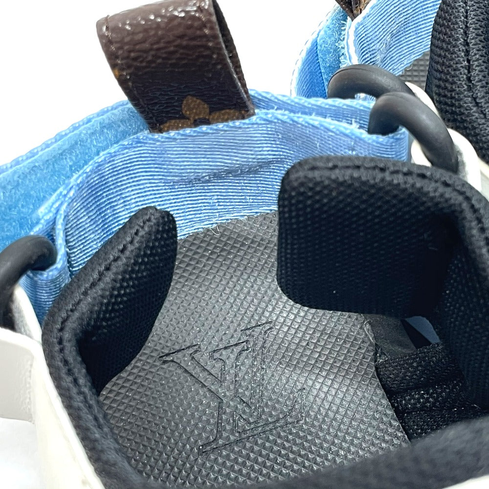 LOUIS VUITTON Sandals 1A8GK0 Nylon, Mixed Materials blue Loco Velcro Arcade Line Women 37 Used Authentic