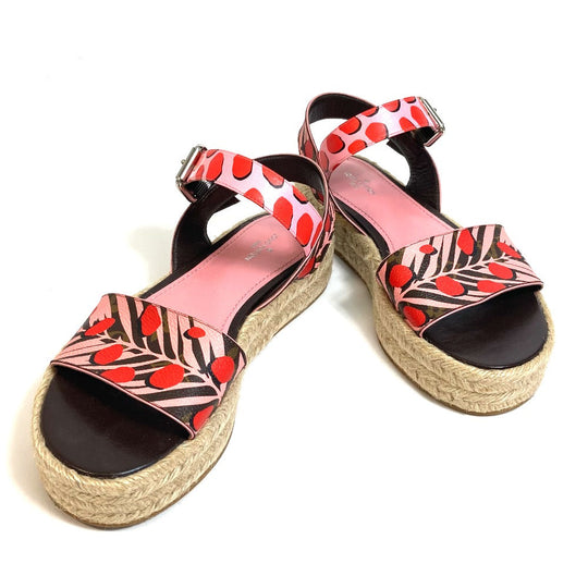 LOUIS VUITTON Sandals Monogram canvas pink Monogram Jungle dot Women 36 Used Authentic