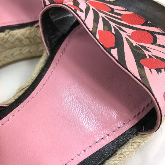 LOUIS VUITTON Sandals Monogram canvas pink Monogram Jungle dot Women 36 Used Authentic