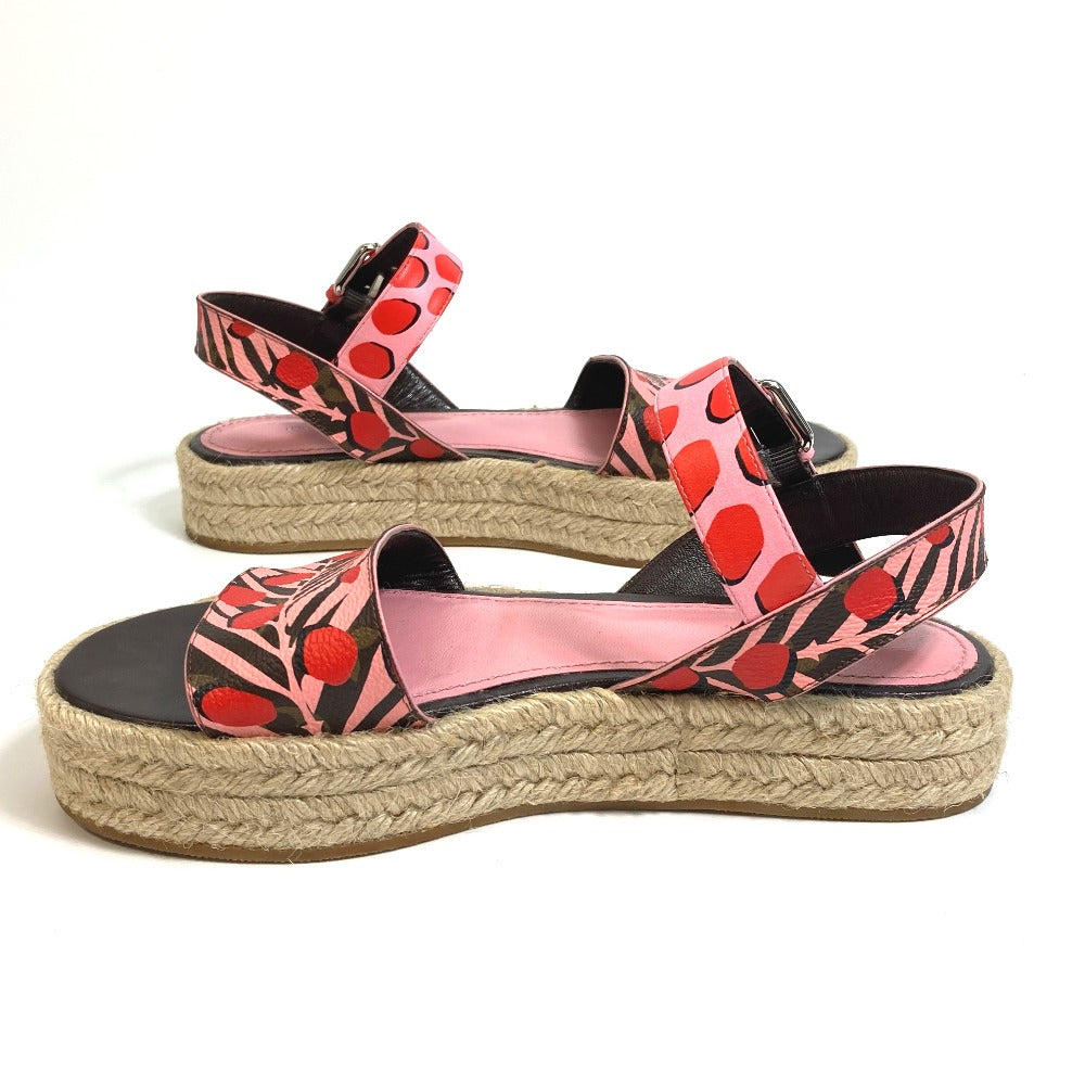 LOUIS VUITTON Sandals Monogram canvas pink Monogram Jungle dot Women 36 Used Authentic