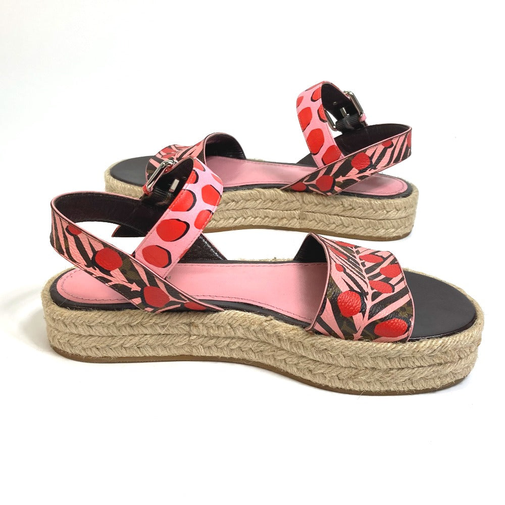 LOUIS VUITTON Sandals Monogram canvas pink Monogram Jungle dot Women 36 Used Authentic