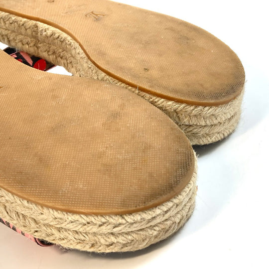 LOUIS VUITTON Sandals Monogram canvas pink Monogram Jungle dot Women 36 Used Authentic