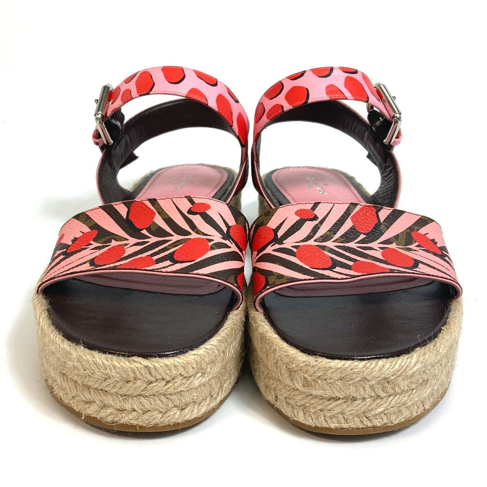 LOUIS VUITTON Sandals Monogram canvas pink Monogram Jungle dot Women 36 Used Authentic