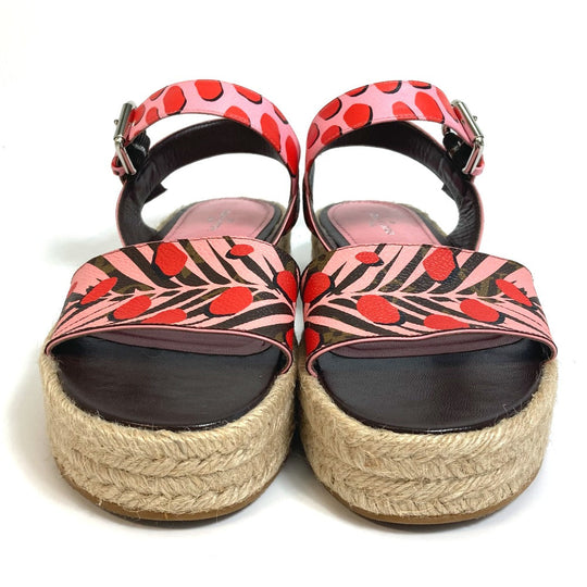 LOUIS VUITTON Sandals Monogram canvas pink Monogram Jungle dot Women 36 Used Authentic
