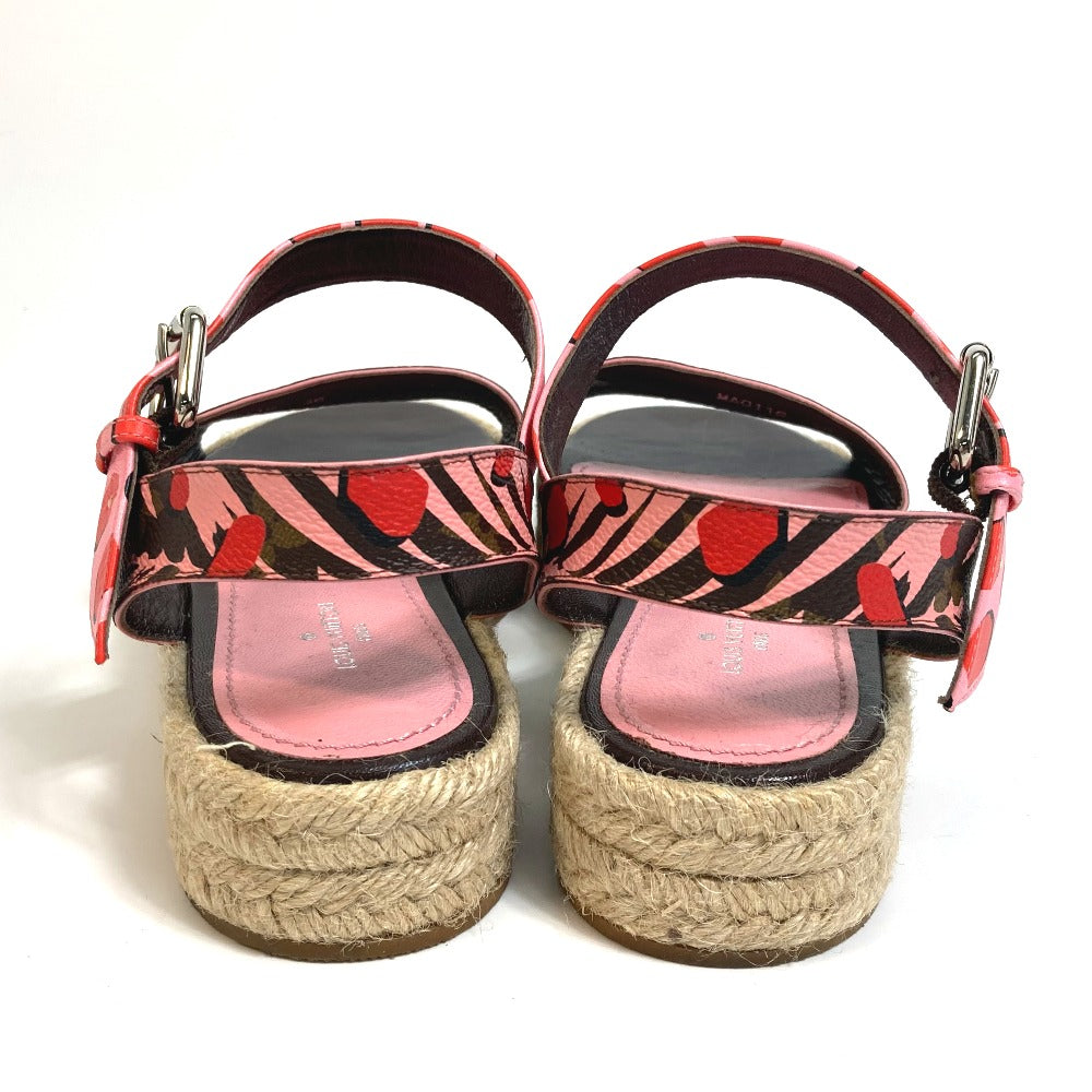 LOUIS VUITTON Sandals Monogram canvas pink Monogram Jungle dot Women 36 Used Authentic