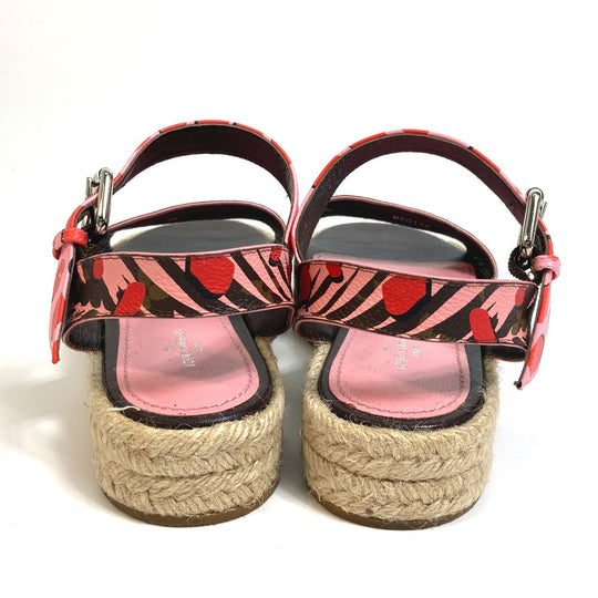 LOUIS VUITTON Sandals Monogram canvas pink Monogram Jungle dot Women 36 Used Authentic