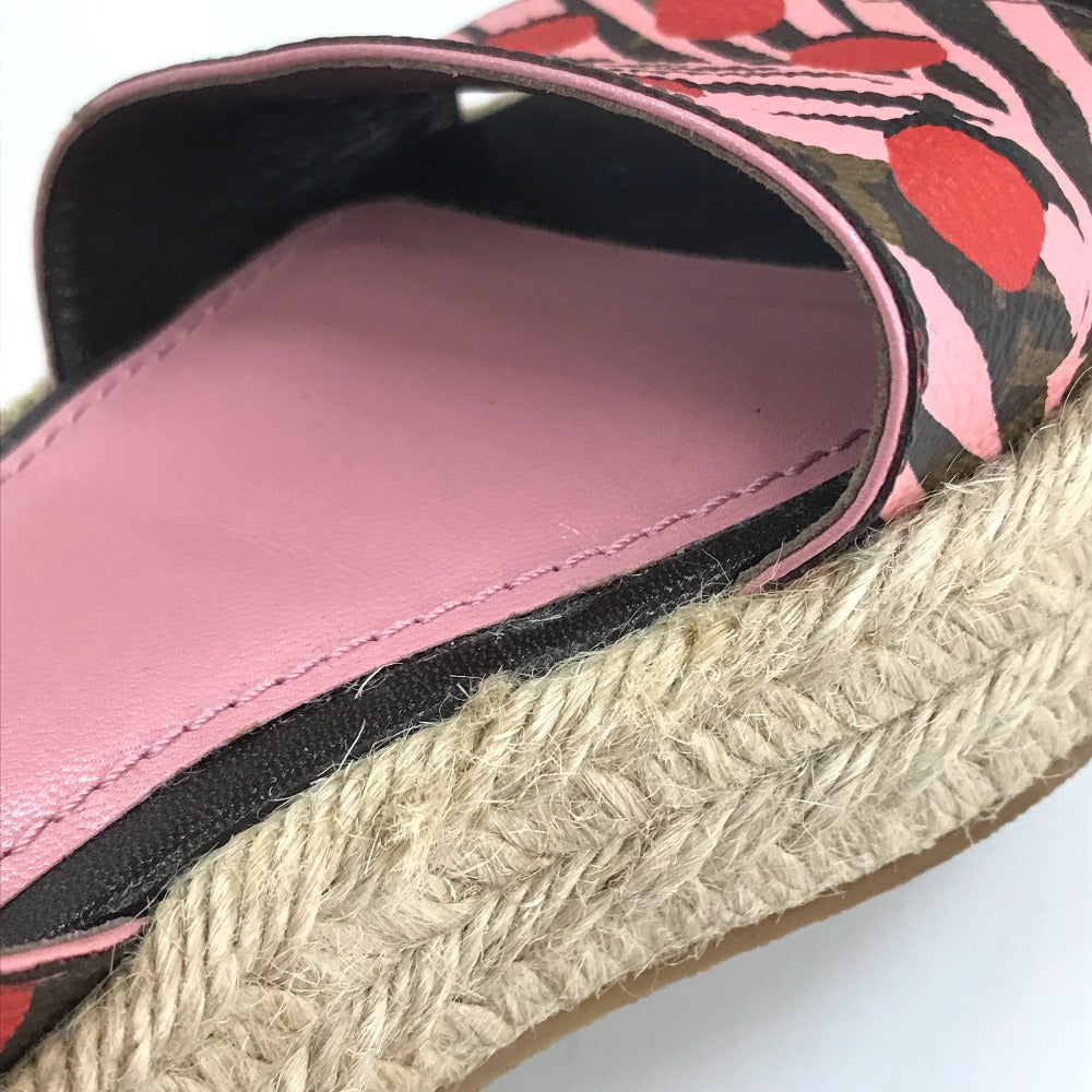 LOUIS VUITTON Sandals Monogram canvas pink Monogram Jungle dot Women 36 Used Authentic