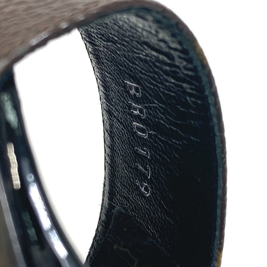 LOUIS VUITTON Sandals Monogram canvas, enamel, Monogram canvas enamel Brown Monogram Silhouette line Women 34 1/2 Used Authentic