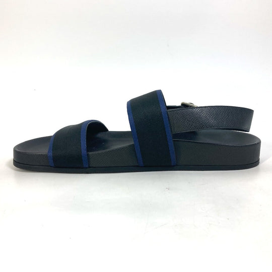LOUIS VUITTON Sandals Taiga Leather black Mirabeau line mens 8 Used Authentic