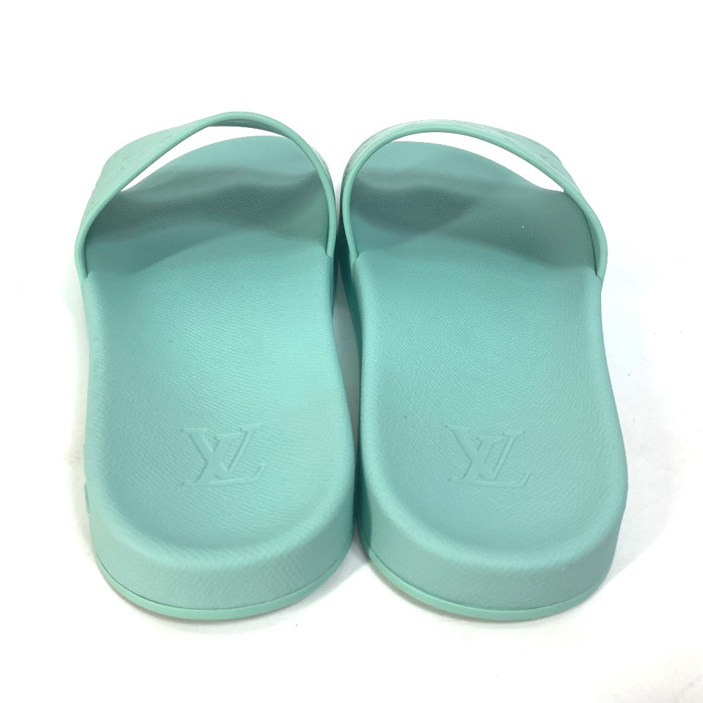 LOUIS VUITTON Sandals rubber Green type Monogram Waterfront mens 9 Used Authentic