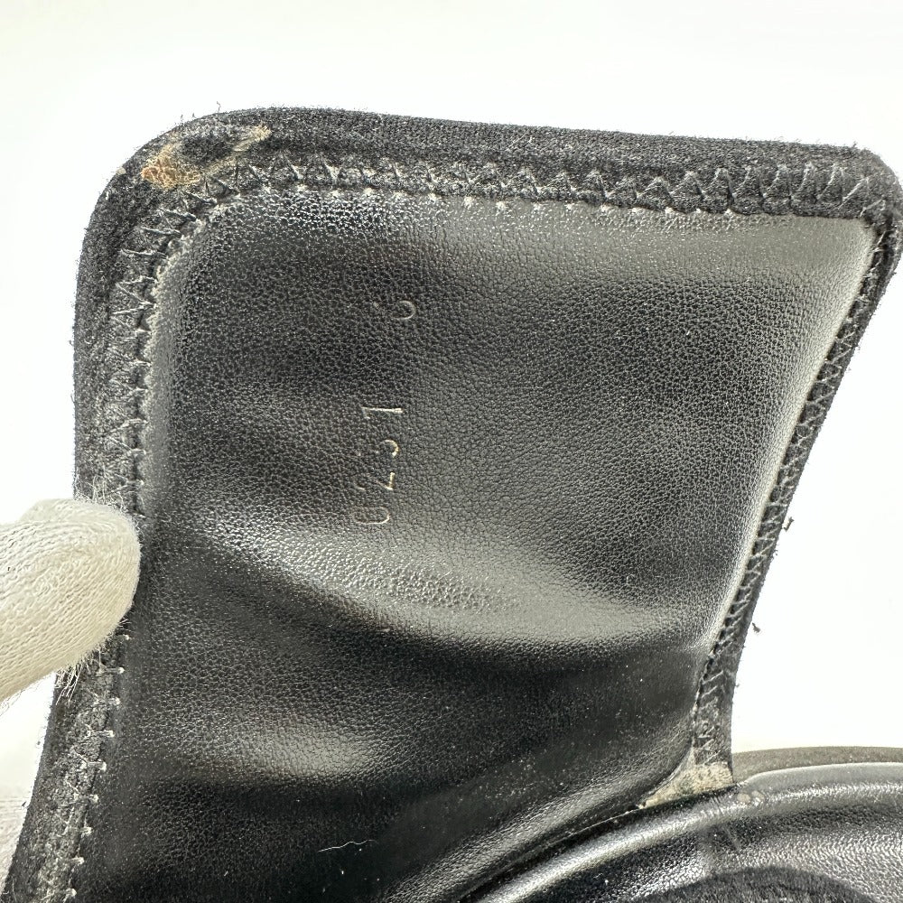 LOUIS VUITTON Sandals leather black NBA collaboration Miami Line Mules mens 6 Used Authentic