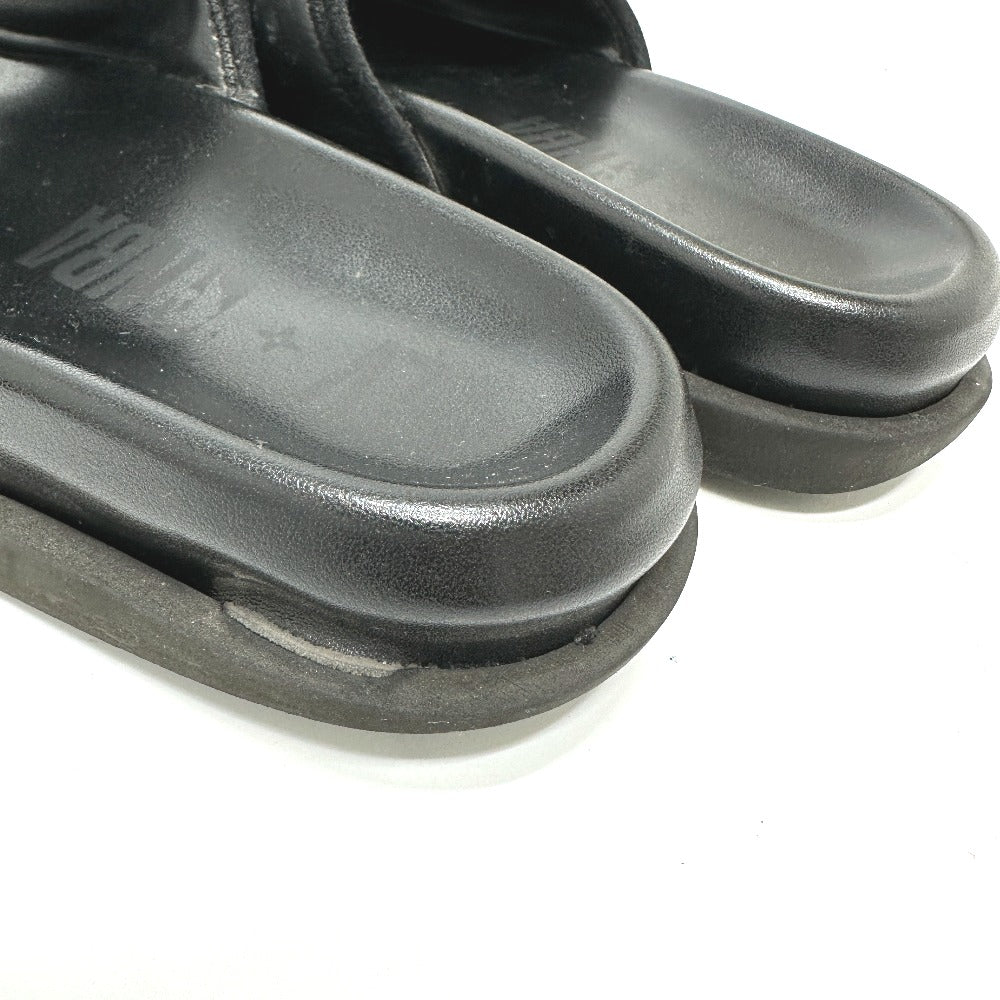 LOUIS VUITTON Sandals leather black NBA collaboration Miami Line Mules mens 6 Used Authentic