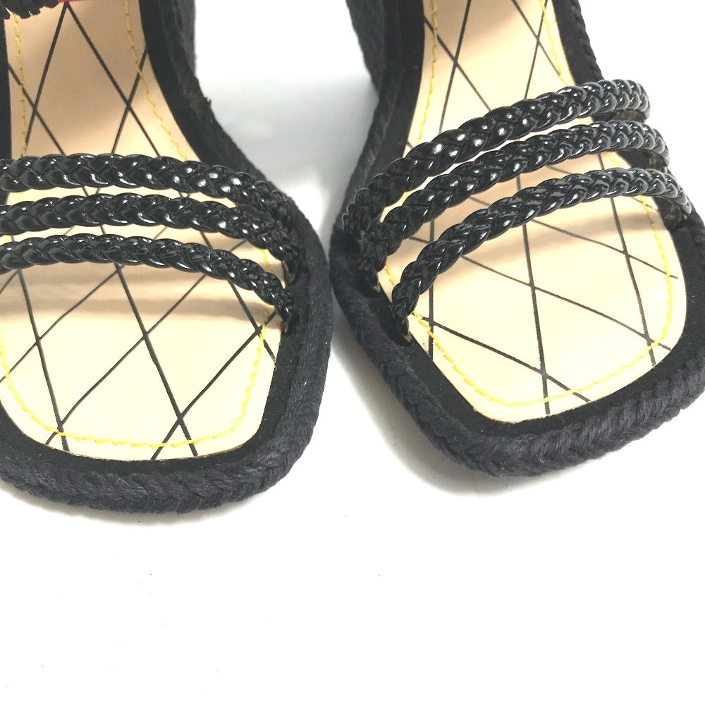 LOUIS VUITTON Sandals leather Red Tribal mask collection Wedge sole monogram Women 35 Used Authentic