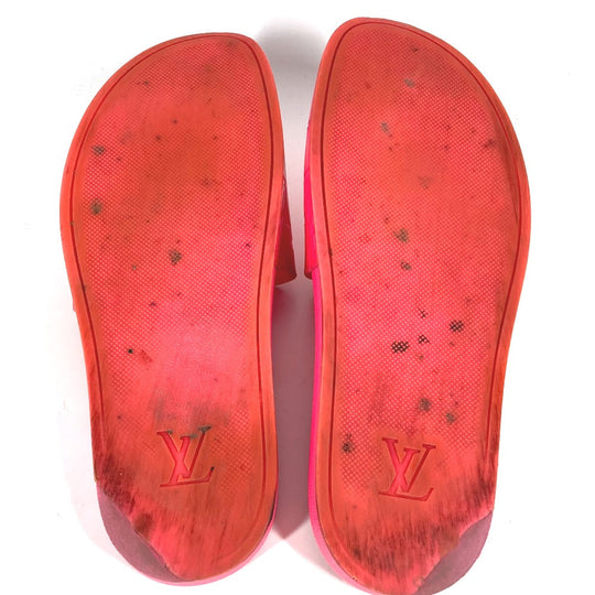 LOUIS VUITTON Sandals rubber pink waterfront line Monogram 8