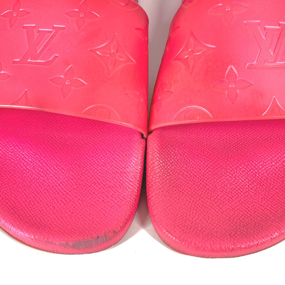LOUIS VUITTON Sandals rubber pink waterfront line Monogram 8