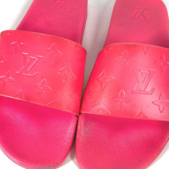 LOUIS VUITTON Sandals rubber pink waterfront line Monogram 8