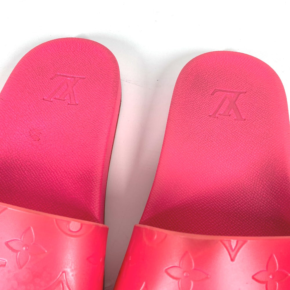 LOUIS VUITTON Sandals rubber pink waterfront line Monogram 8
