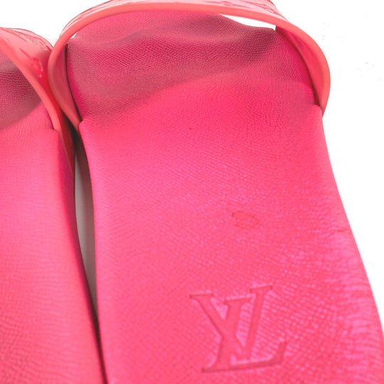 LOUIS VUITTON Sandals rubber pink waterfront line Monogram 8