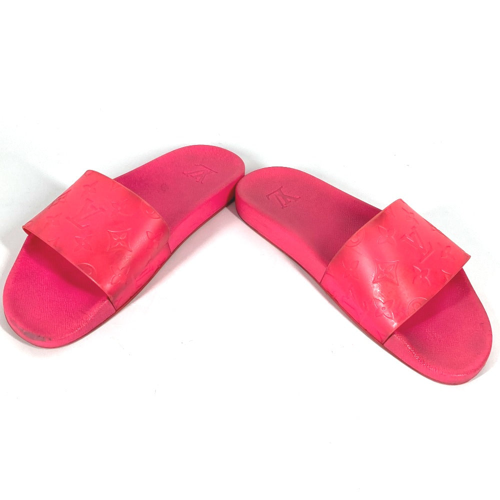 LOUIS VUITTON Sandals rubber pink waterfront line Monogram 8