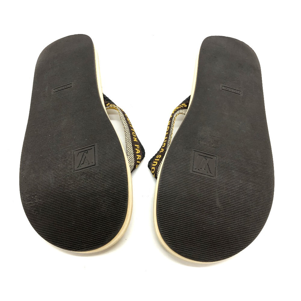 LOUIS VUITTON Sandals rubber beige Monogram flower Tong sandals 37
