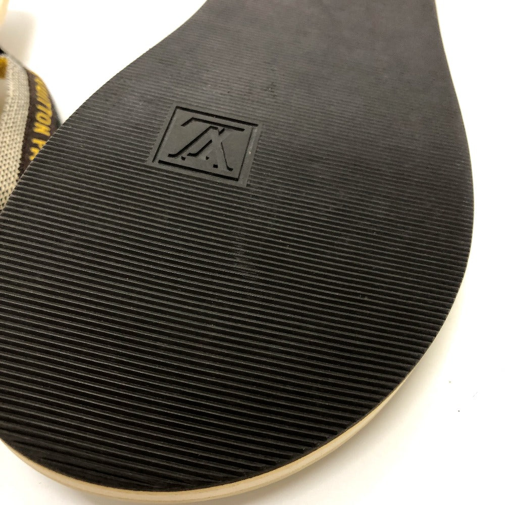 LOUIS VUITTON Sandals rubber beige Monogram flower Tong sandals 37