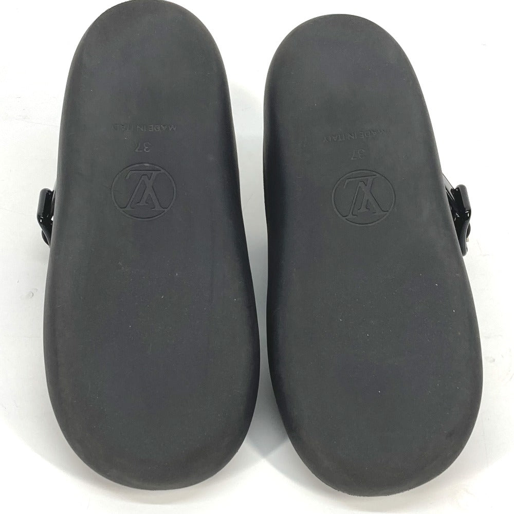 LOUIS VUITTON Sandals Rubber, Monogram Canvas Brown monogram samba line 37