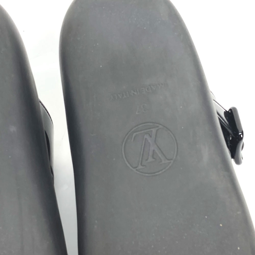LOUIS VUITTON Sandals Rubber, Monogram Canvas Brown monogram samba line 37