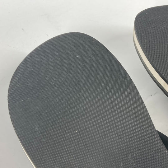 LOUIS VUITTON Sandals rubber black Monogram Beach sandal mens 9 Used Authentic
