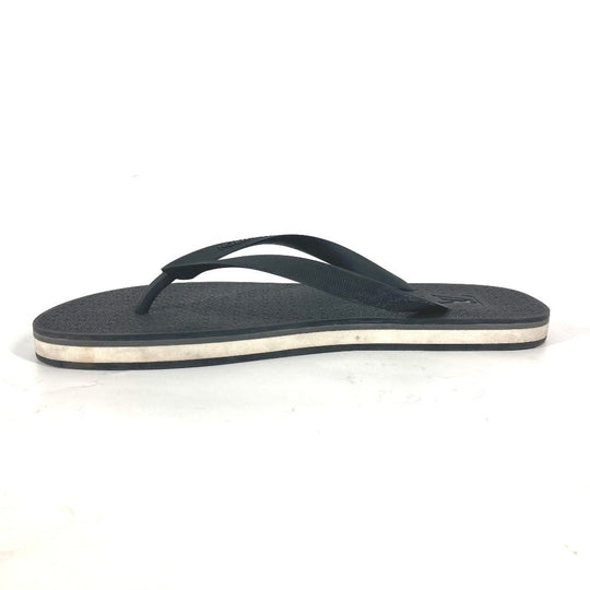 LOUIS VUITTON Sandals rubber black Monogram Beach sandal mens 9 Used Authentic