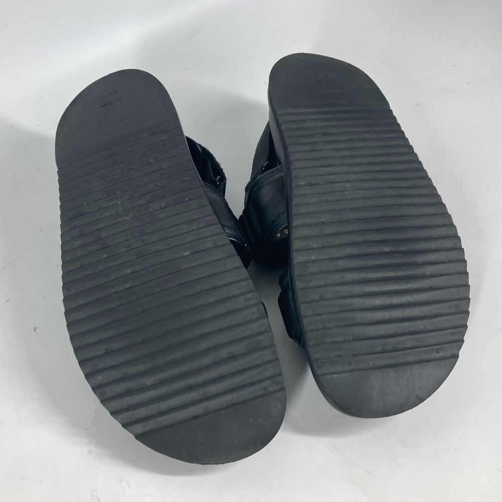 LOUIS VUITTON Sandals Monogram Eclipse Canvas, Rubber black Monogram Eclipse Belt sandals mens 8 Used Authentic