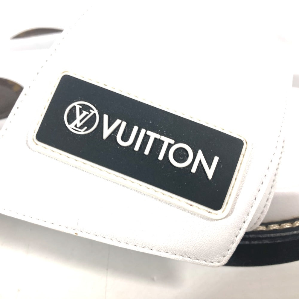 LOUIS VUITTON Sandals leather white Shoes shoes logo mens 39 Used Authentic