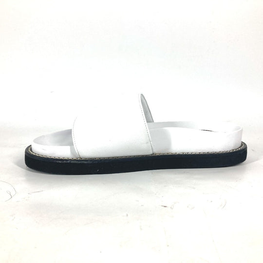 LOUIS VUITTON Sandals leather white Shoes shoes logo mens 39 Used Authentic