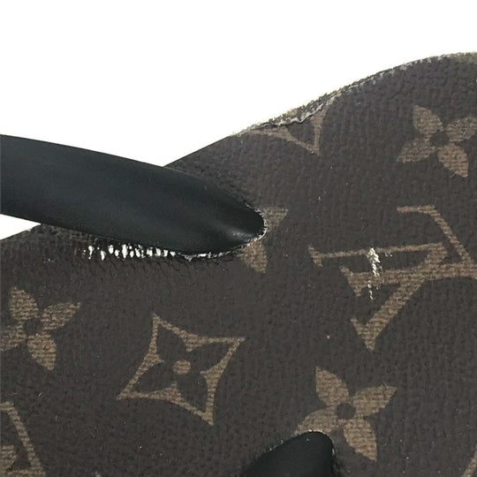 LOUIS VUITTON Sandals rubber Brown Monogram Beach sandal 8