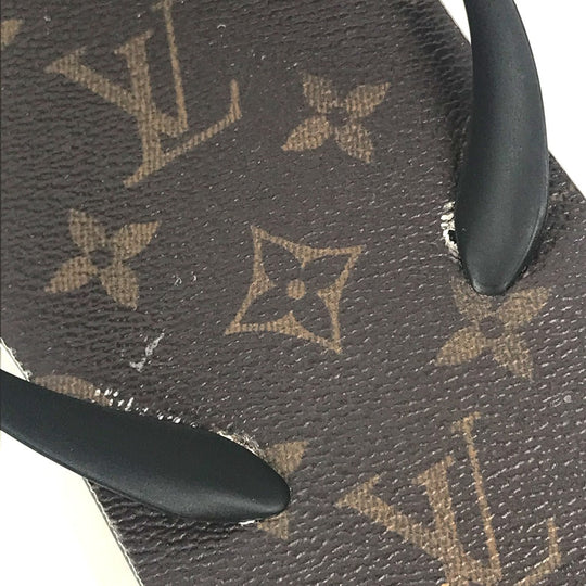LOUIS VUITTON Sandals rubber Brown Monogram Beach sandal 8