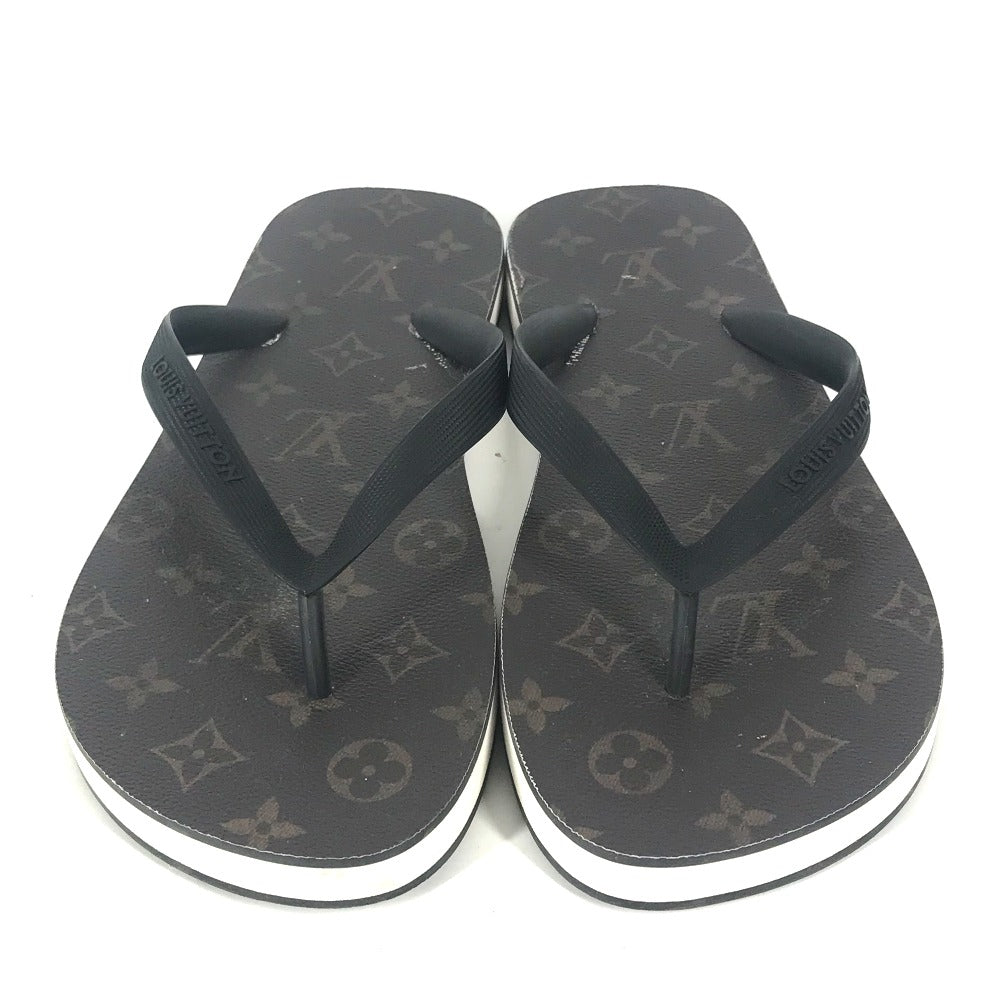LOUIS VUITTON Sandals rubber Brown Monogram Beach sandal 8