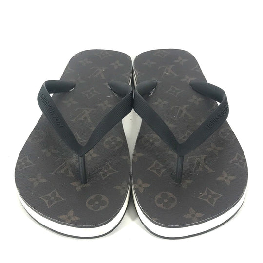 LOUIS VUITTON Sandals rubber Brown Monogram Beach sandal 8