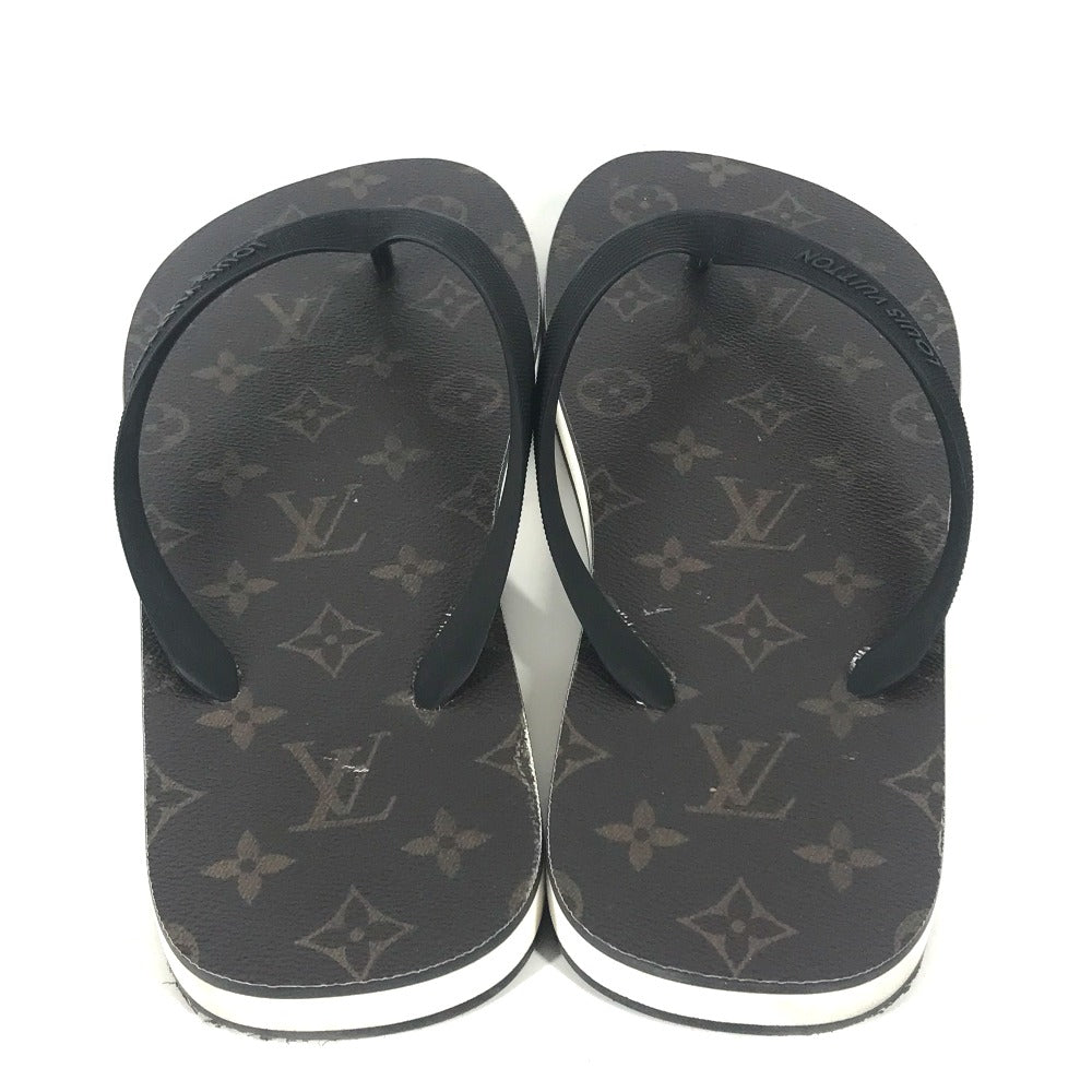 LOUIS VUITTON Sandals rubber Brown Monogram Beach sandal 8
