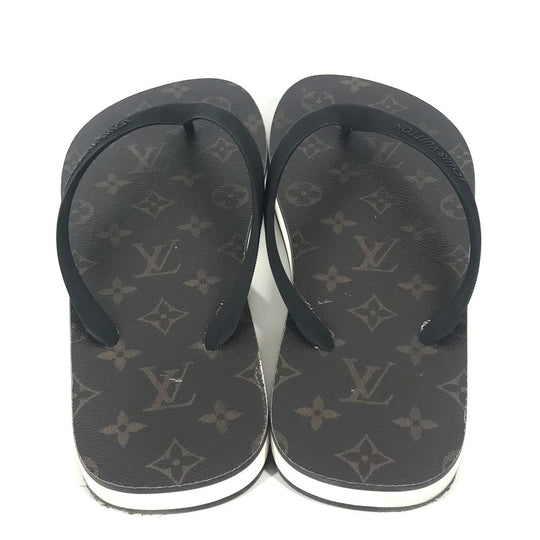 LOUIS VUITTON Sandals rubber Brown Monogram Beach sandal 8