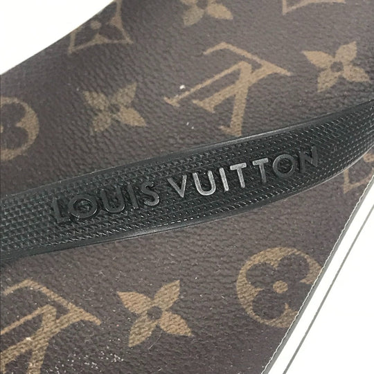 LOUIS VUITTON Sandals rubber Brown Monogram Beach sandal 8