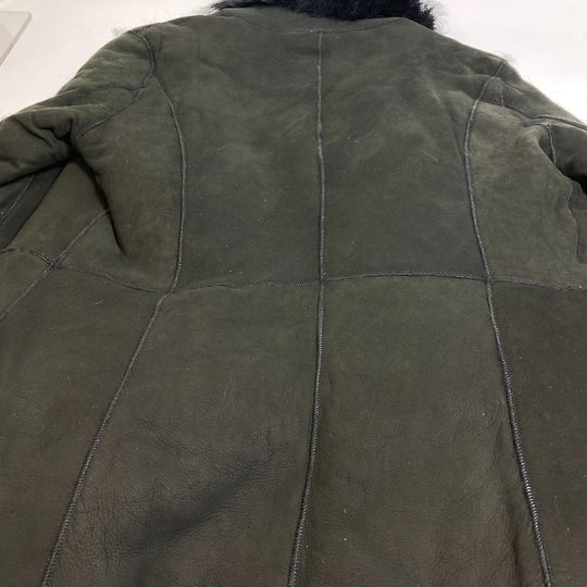 Lilidia coat Mouton Black x Dark Khaki outer Women 1 Used Authentic