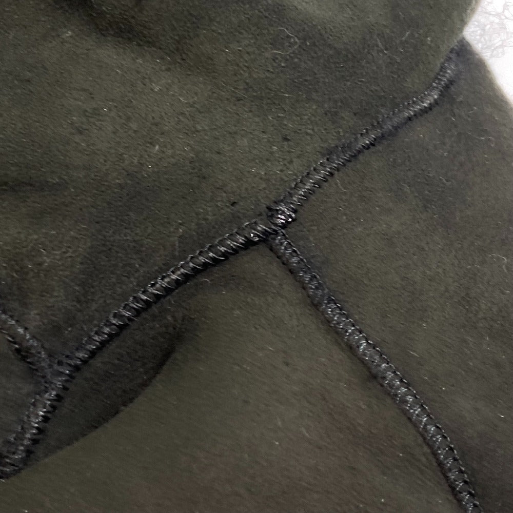 Lilidia coat Mouton Black x Dark Khaki outer Women 1 Used Authentic