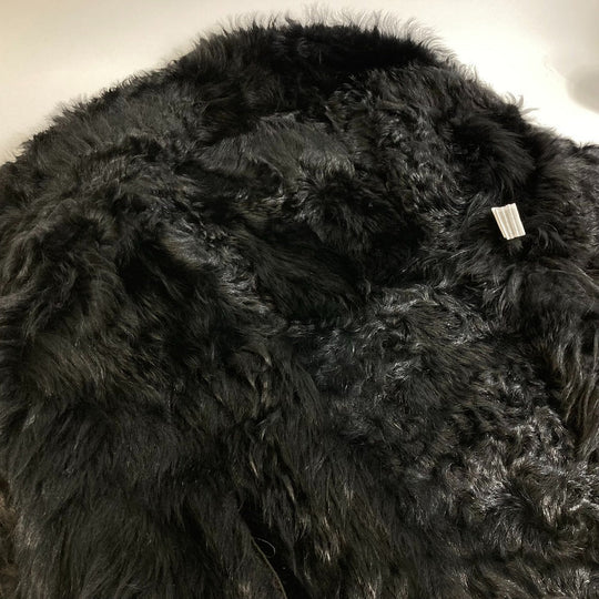 Lilidia coat Mouton Black x Dark Khaki outer Women 1 Used Authentic