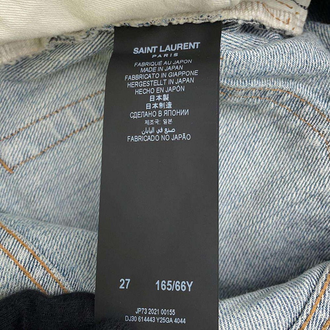 SAINT LAURENT PARIS Denim Cotton Blue Pants Preloved