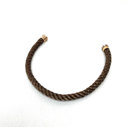 FRED bracelet Stainless Steel Brown Bracelet Cord Force 10 accessories unisex(Unisex) 15 Used Authentic