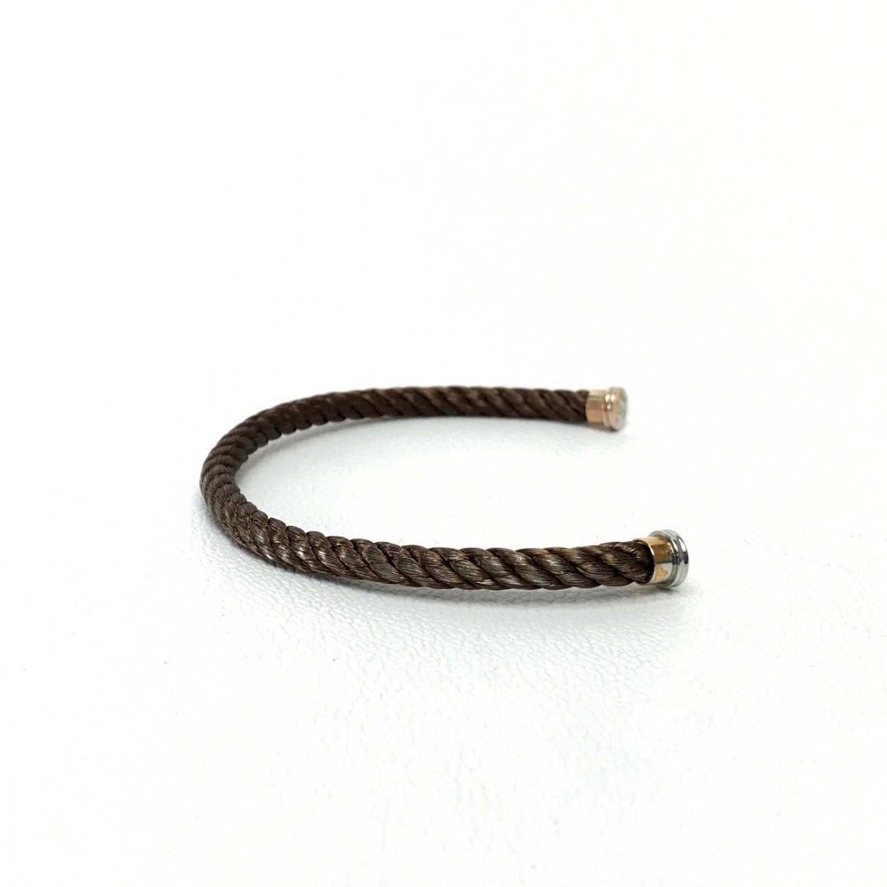FRED bracelet Stainless Steel Brown Bracelet Cord Force 10 accessories unisex(Unisex) 15 Used Authentic